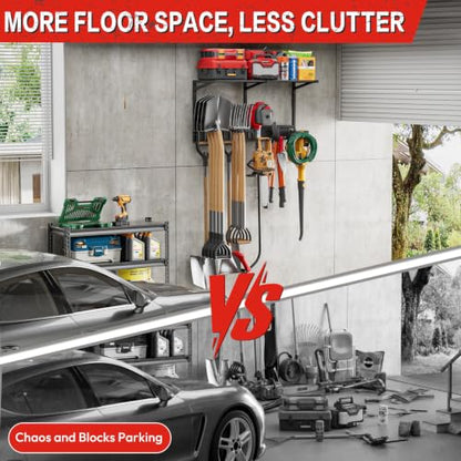Garage Wall Organizer with Storage Shelves