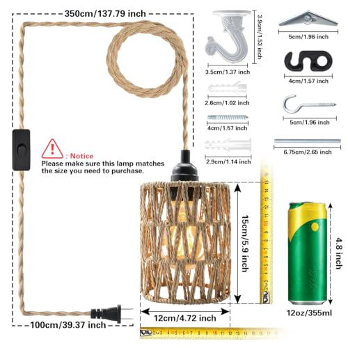 Boho Plug in Pendant Light