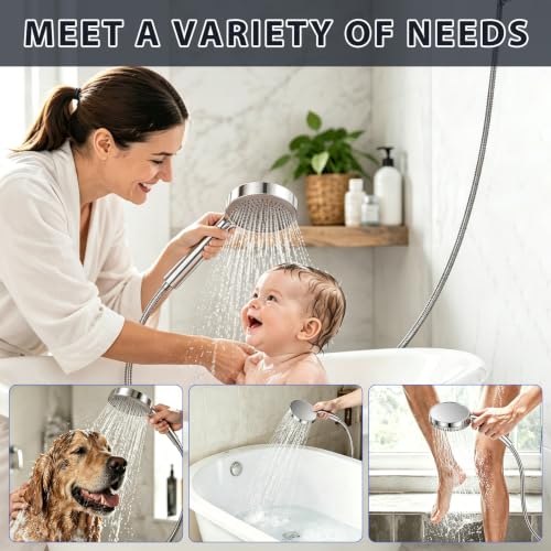 High Pressure Rain Showerhead Combo Handheld Shower Spray Set Shower Stalls Must Have