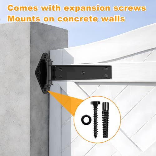 Heavy Duty Gate Hinges 13" 1100Lbs Capacity Solid Carbon Steel Bolt