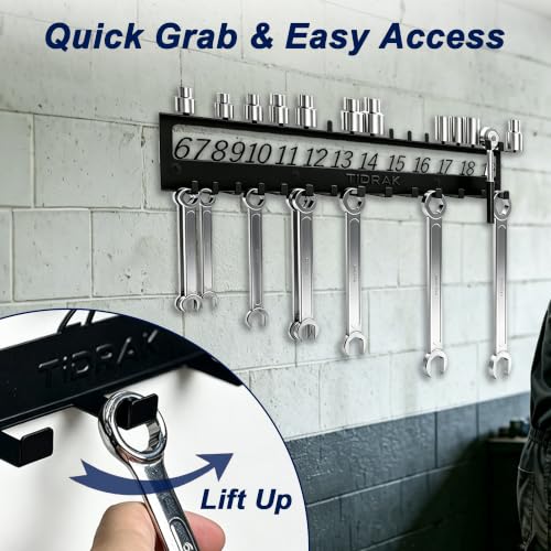 Combination Wrench & Socket Organizer Rack