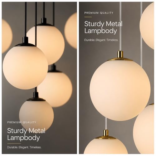 Modern Ball High Ceiling Chandelier