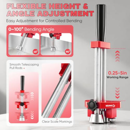 One Station Sheet Metal Bender (Small Red)