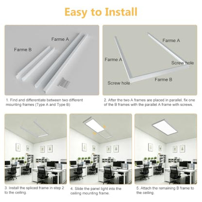 2x4 Surface Mount Kit for LED Flat Panel Light