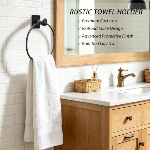 Cast Iron Hand Towel Holder Wall Mount