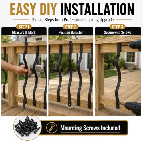 61 Pack 32.25" Deck Balusters (32.25 IN)