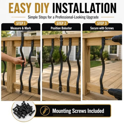 61 Pack 32.25" Deck Balusters (32.25 IN)