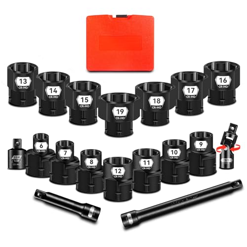 3 8" Low Profile Impact Socket Set