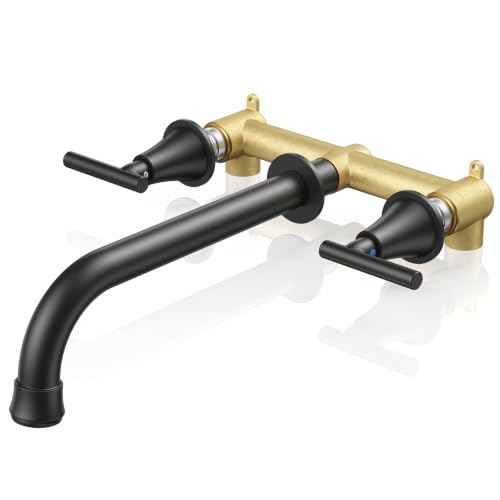 Two Handles Wall Mount Tub Filler
