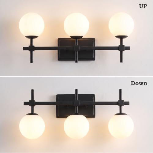 Morden Vanity Light with Milk White Glass
