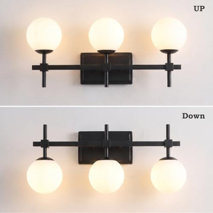 Morden Vanity Light with Milk White Glass