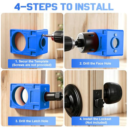 Door Hinge Jig & Lock Installation Kit