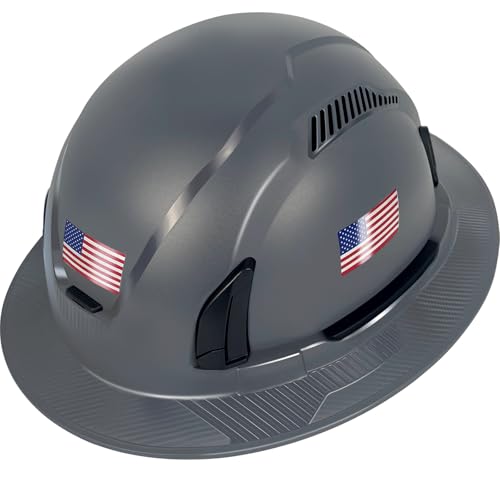 Type II Hard Hats Full Brim ANSI and CSA Approved Vented Top and Sides