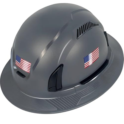 Type II Hard Hats Full Brim ANSI and CSA Approved Vented Top and Sides