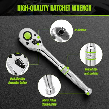 1 2" Drive Ratchet Wrench (1/2")