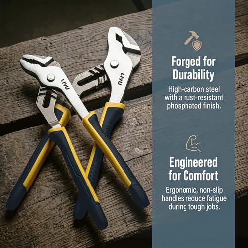 2 Piece Groove Joint Pliers Set (10 Inch & 12 Inch / Groove Joint Pliers)