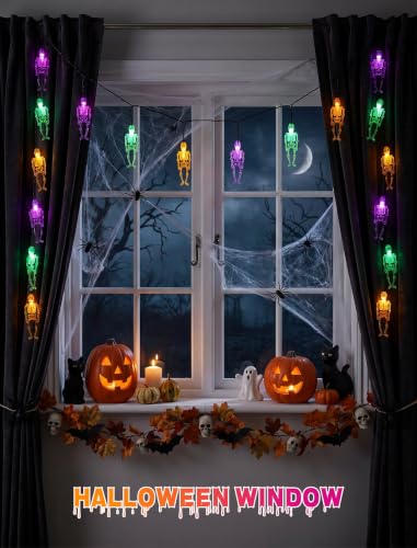 8.5Ft Outdoor Halloween Skeleton String Light (Skeleton)
