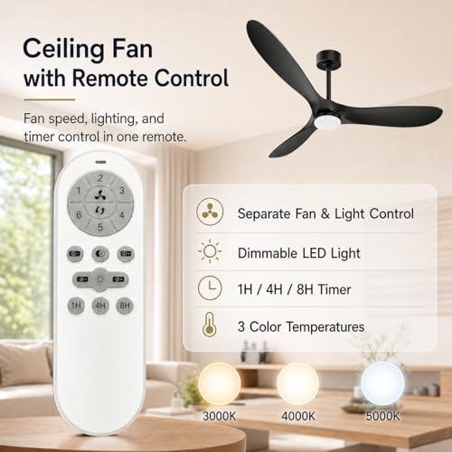 Modern Propeller Ceiling Fan with Light