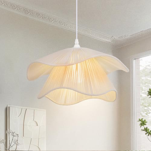 Boho Rattan Chandelier Light Fixture
