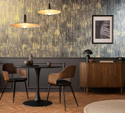 Vintage Metallic Peel and Stick Wallpaper Textured Industrial Metallic Concrete Wall Paper