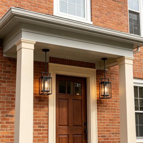Double Cage Pendant Outdoor Wall Lighting