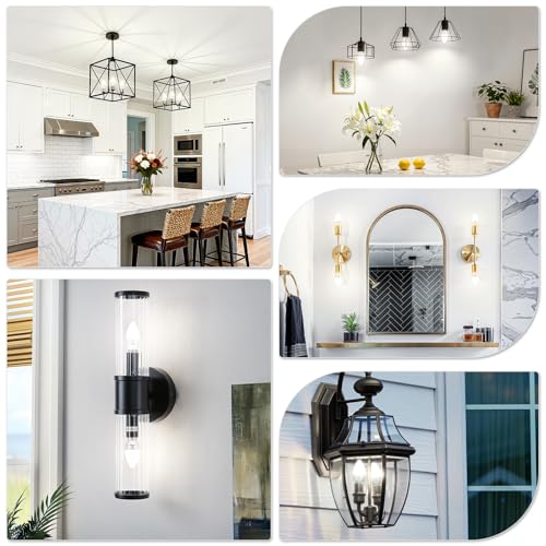 E12 LED Candelabra Light Bulbs 60W Equivalent