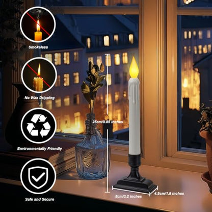6 Pcs Sensor Dawn to Dusk Window Candles