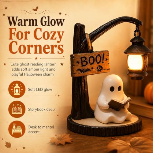 1 pcs 1 Pack 1 Count Ghost Reading Book Lamp 1 piece 1 Set