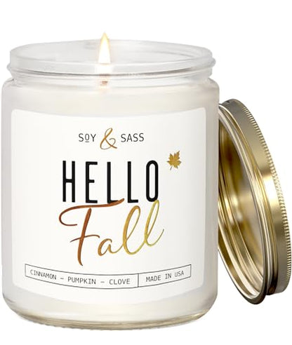 Fall Candles and Christmas Candles