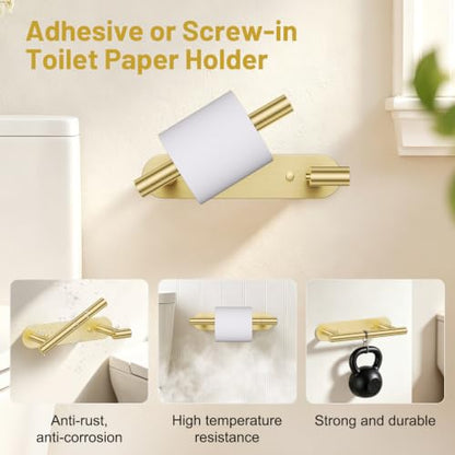 Toilet Paper Holder Self Adhesive or Screw Toilet Roll Holder