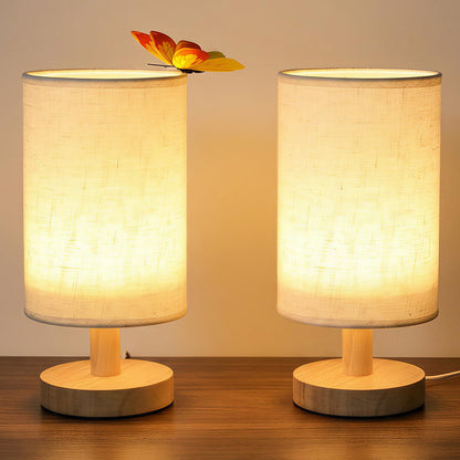 Small Table Lamp Set of 2 (Round Short Base)