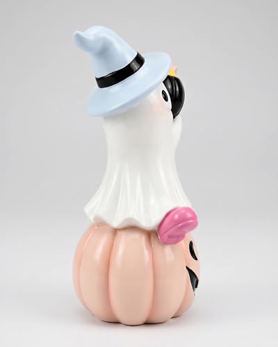 Halloween Ghost Pumpkin Figurine (Ghost on Pumpkin)