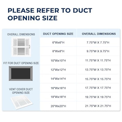 Air Vent Cover for Wall or Ceiling