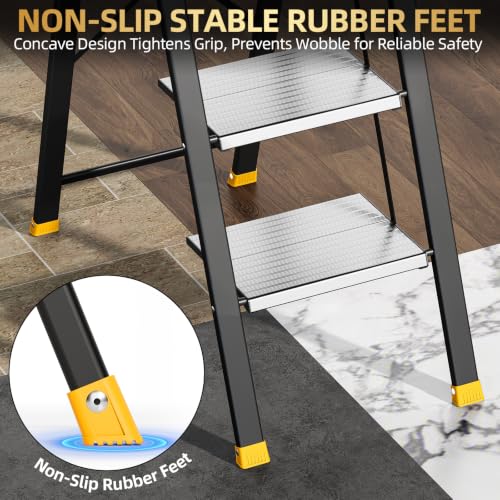 Step Ladder Lightweight Aluminum Folding Step Stool for Adults