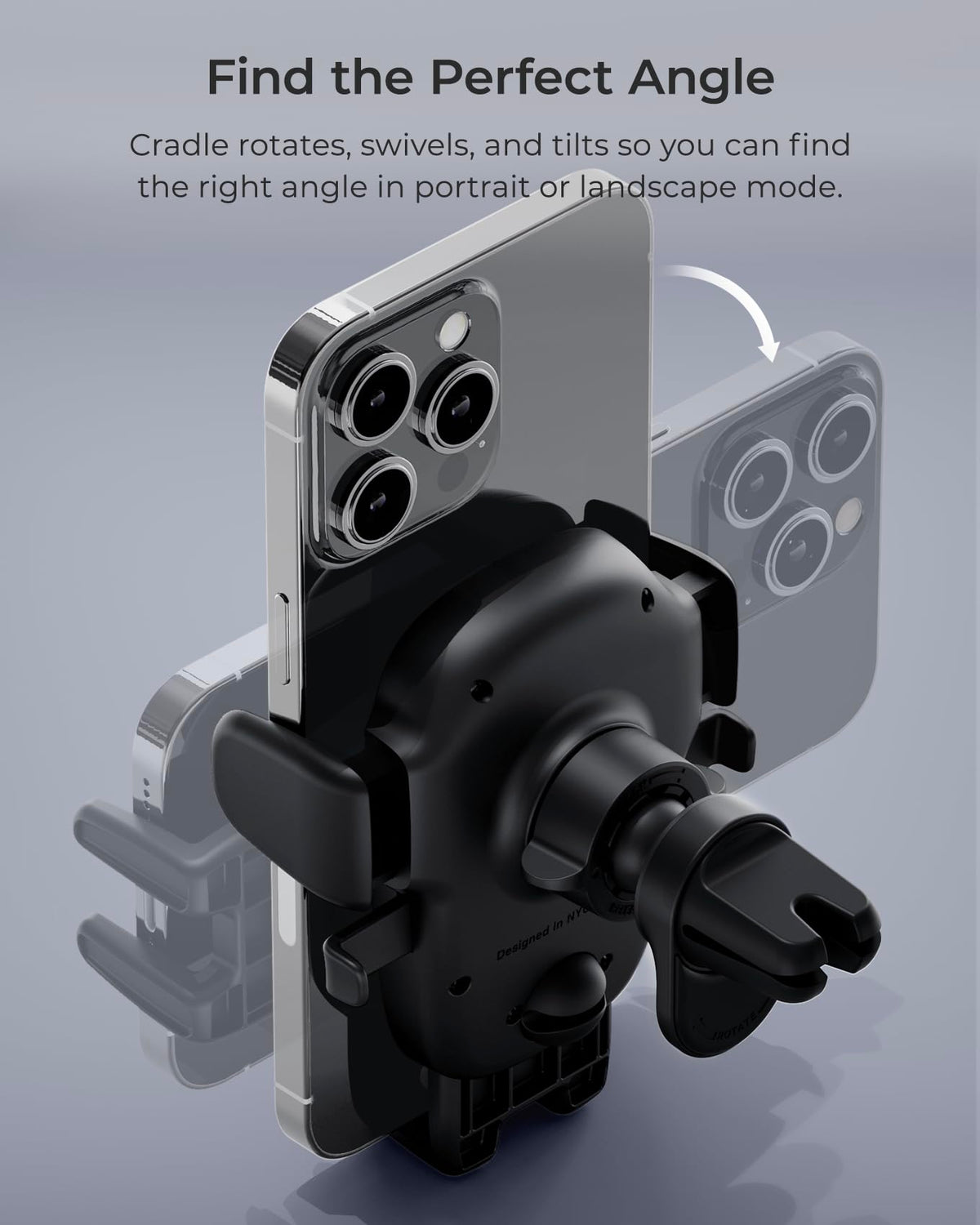 Easy One Touch Advanced Air Vent Car Mount for Smartphone iPhone 18 (Advanced)