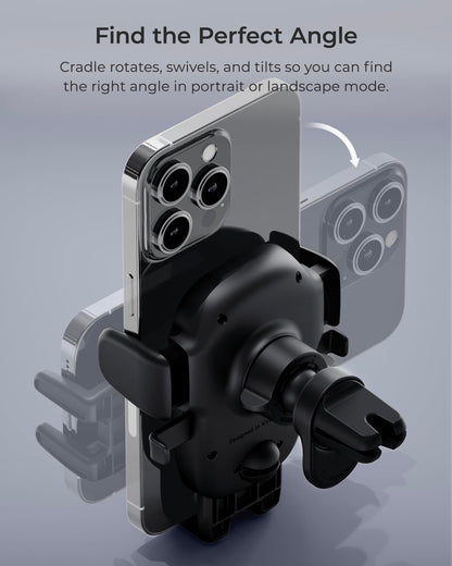 Easy One Touch Advanced Air Vent Car Mount for Smartphone iPhone 18 (Advanced)