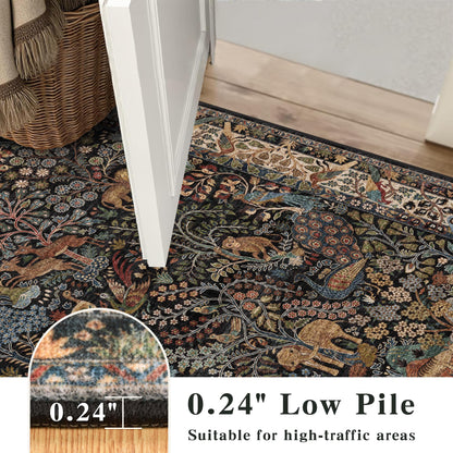 10x14 Large Area Rug (Vintage Black / 10' x 14' (Rectangular))