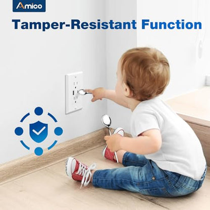 USB Outlet, 2-Port 21W Wall Outlets