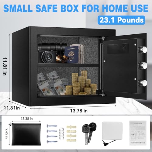 Safe Box Home Safe with Fireproof Waterproof Bag