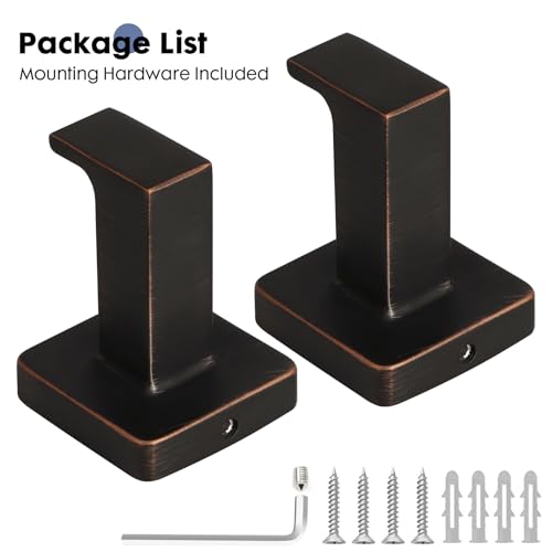2 Pack Towel Hooks Robe Coat Hook for Bathroom