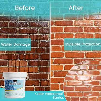 Transparent Waterproof Sealant Clear Leak Repair Coating (64 FL OZ)