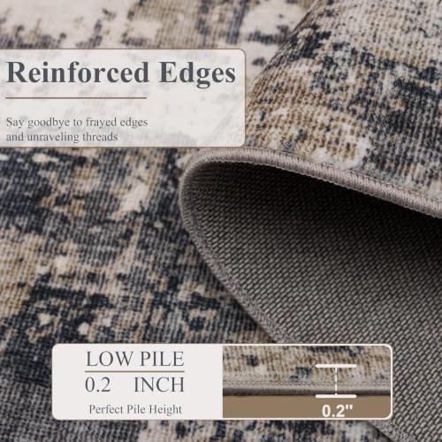 2x3 Entryway Area Rug (Black & Beige / 2' x 3' (Rectangular))