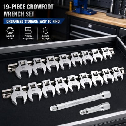 Drive Crowfoot Wrench Set