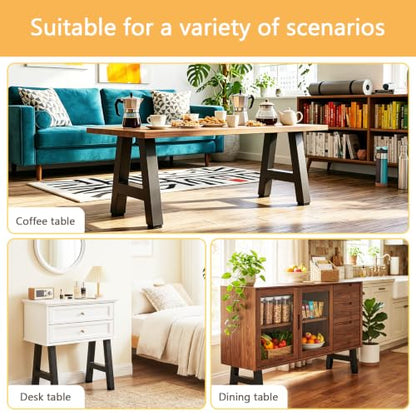 Table Legs Black Set of 2