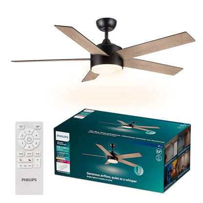 Indoor Ceiling Fan with Bright LED Light