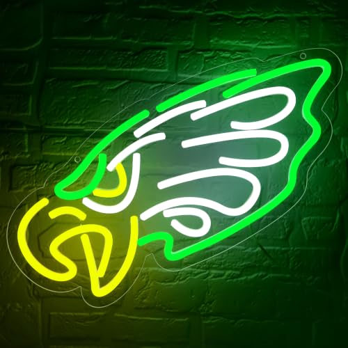 Football Neon Sign for Wall Decor Neon Sign for Man Cave Birthday Gifts for Men Footaball Team Logo Sign for Bar Party Decor
