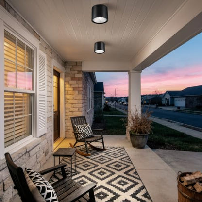 Flush Mount Dimmable Outdoor Ceiling Light Fixture