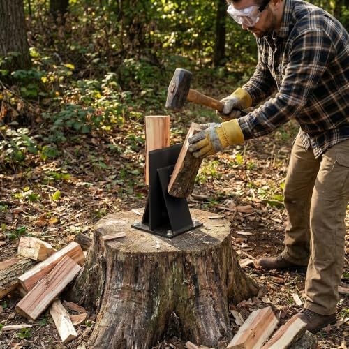 Firewood Kindling Splitter for Wood Stove Fireplace and Fire Pits Wood Splitting Wedge Manual Log Splitter Wedge