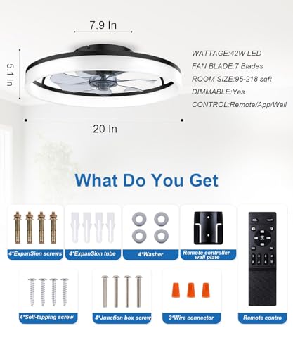 Ceiling Fans with Lights and Remote