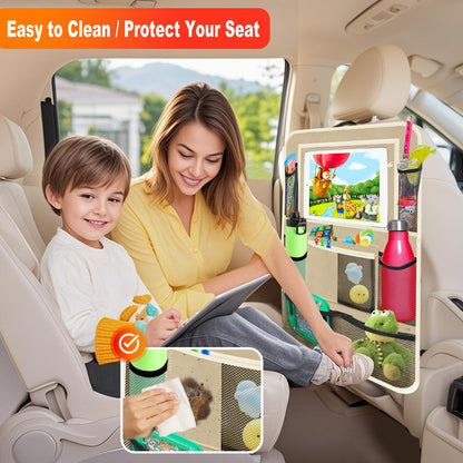 Car Backseat Organizer (Beige / 2 Pack without Food Tray)
